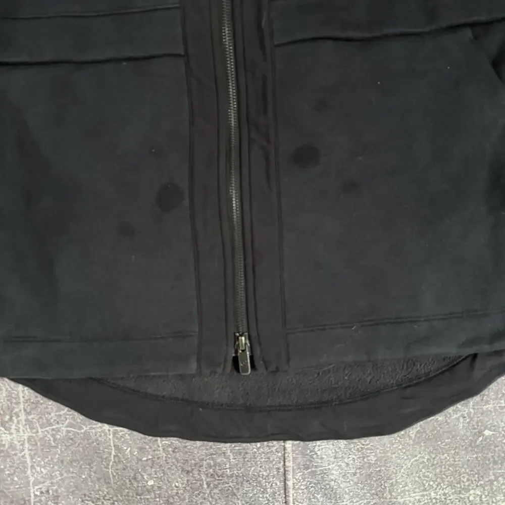 Women's Lululemon Light As Warmth Zip Up Black Yoga Define Athletic Jacket Sz 8